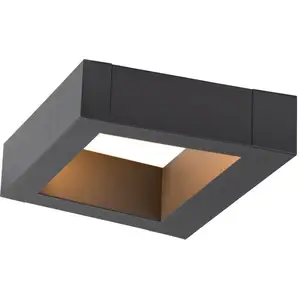 SLV 1005443 BOOKAT, Wandaufbauleuchte anthrazit 15W 3000/4000K IP65