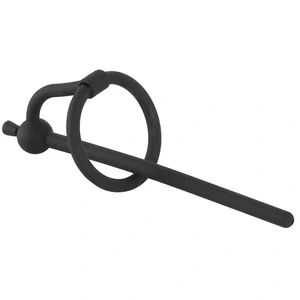 Penisplug  Piss Play with Stopper  mit Eichelring, komplett aus Siliko...