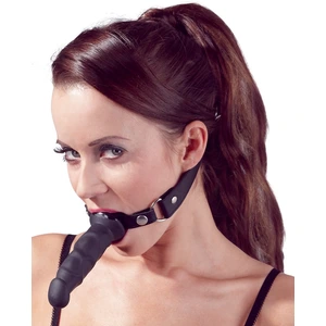 Knebel "Heavy Duty" mit Silikondildo außen, verstellbar