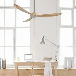 CASAFAN Deckenventilator ECO GENUINO, chrom/holz hell Ø 152 cm leise günstig