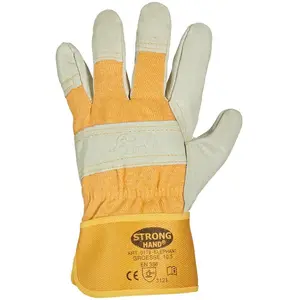 Stronghand, Schutzhandschuhe, Handsch.Elephant,Schweins leder, gelb (12) günstig