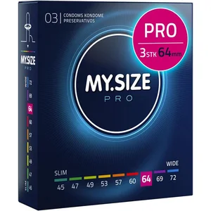 MY.SIZE Kondome PRO ELITE Kondome, 9 Größen, 45-72 mm, Schlank-XXXXL, Extra reines Vytex-Latex, leicht zu öffnen, hauchdünn 0,05mm günstig