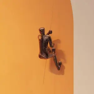 KARE Wandobjekt Climber Rope, Polyresin, Höhe 51 cm, braun günstig