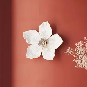 KARE Wandobjekt Orchid, Polyresin, 24 x 25 cm, weiß günstig