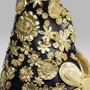 KARE Deko-Figur Zwerg Standing, schwarz/gold, Polyresin günstig