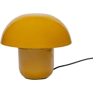 Kare Tischleuchte Mushroom Shiny, Gelb, Tischlampe, Stahlgestell, Metall Schirm, kein Leuchtmittel inklusive, E14, Wohnzimmer, Pilzlampe, Retro Leuchte, Designer Lampe günstig