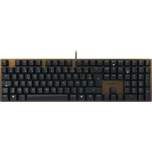 CHERRY KC 200 MX, Volle Größe (100%), Kabelgebunden, USB, Mechanischer Switch, AZERTY, Schwarz, Bronze