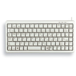 CHERRY G84-4100, Mini, Kabelgebunden, USB, QWERTY, Grau