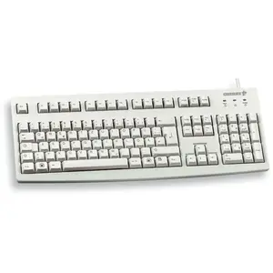 CHERRY G83-6105 kabelgebundene USB Tastatur, hellgrau