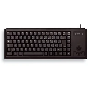 CHERRY G84-4400 kabelgebundene Tastatur mit Trackball (USB, schwarz)