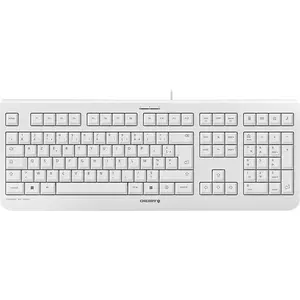 CHERRY KC 1000, Volle Größe (100%), Kabelgebunden, USB, AZERTY, Grau