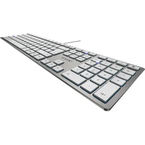 CHERRY KC 6000 Slim, Volle Größe (100%), Kabelgebunden, USB, AZERTY, S...