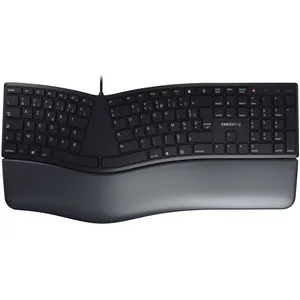 CHERRY KC 4500 ERGO, Volle Größe (100%), Kabelgebunden, USB, AZERTY, S...