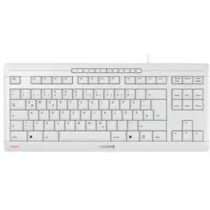 CHERRY STREAM KEYBOARD TKL, USB-kabelgebunden, weiß-grau