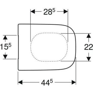 Geberit 500689011 Renova Plan WC-Sitz, eckiges Design günstig