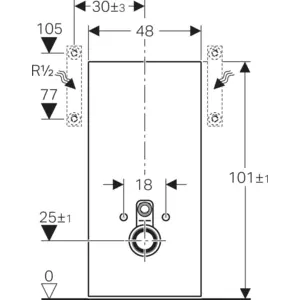 Geberit 131022JV5 Monolith Sanitärmodul für Wand-WC günstig