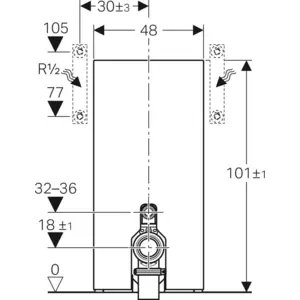 Geberit 131003JV5 Monolith Sanitärmodul für Stand-WC günstig