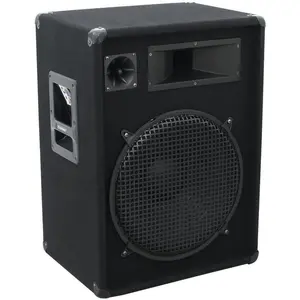 Omnitronic DX-1522 (Passiv, 1x 400 W), PA Lautsprecher, Schwarz