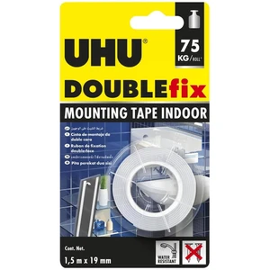 UHU doppelseitiges Klebeband 19 mm x 1.5 m weiß günstig