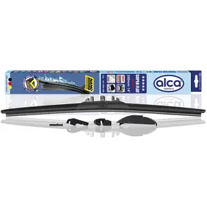 alca® Scheibenwischer SUPER FLAT 350 mm: Flaches Wischerblatt mit Spoi...