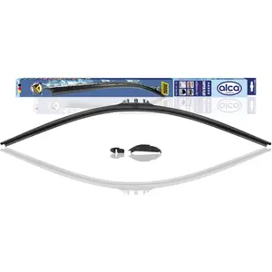 alca® Scheibenwischer SUPER FLAT 650 mm: Flaches Wischerblatt mit Spoi...