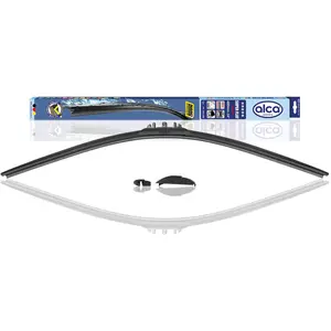 alca® Scheibenwischer SUPER FLAT 600 mm: Flaches Wischerblatt mit Spoi...