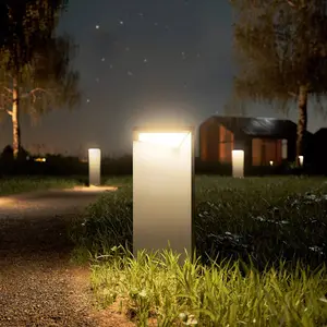 LED-Akku-Solarleuchte Nusolar anthrazit, Höhe 34cm