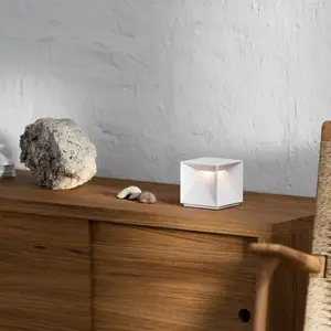 SIGOR LED-Akku-Tischleuchte Nutalis, schneeweiß, IP54, dimmbar günstig