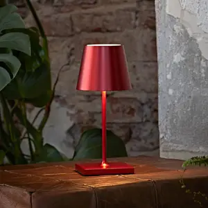 SIGOR LED-Akkutischlampe Nuindie mini, Easy Connect, rot, dimmbar günstig