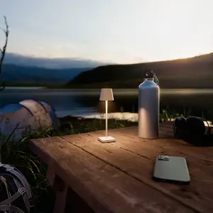 Sigor LED-Akkutischlampe Nuindie pocket, beige, IP54, dimmbar günstig