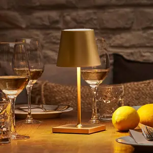 Sigor LED-Akkutischlampe Nuindie mini, USB-C, gold, IP54, dimmbar günstig