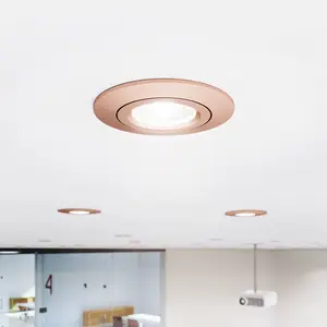 Sigor LED-Deckeneinbauspot Diled, Ø 8,5 cm, 6 W, Dim-To-Warm, rosé günstig