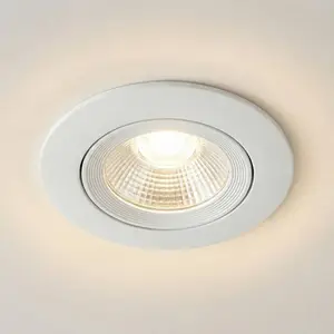Sigor LED-Deckeneinbauspot Diled, Ø 8,5 cm, 6 W, 3.000 K, weiß günstig