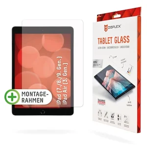 DISPLEX Tablet Glass (9H) f. iPad (7./8./9. Gen.)/Air (3. Gen.) Eco-Montagerahmen L-Form, unzerbrechlich, ultra-dünn, unsichtbar günstig