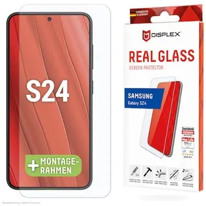 DISPLEX Panzerglas 2D/ Clear (10H) für Samsung Galaxy S24 Eco-Montagerahmen, Tempered Glas, kratzer-resistente Schutzfolie, hüllenfreundlich günstig