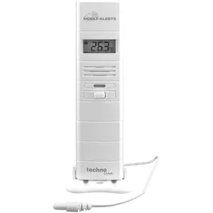 Technoline MA 10300, Temperatur- / Luftfeuchtigkeitssensor mit 1.5m Kabel, Wetterstation Zubehör, Weiss