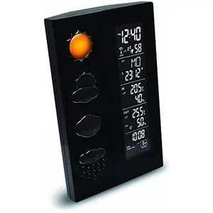 Technoline Ws 6650, Wetterstation, Schwarz