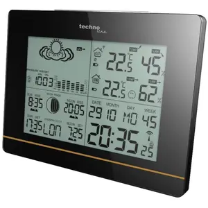 Technoline Ws6750, Wetterstation, Schwarz