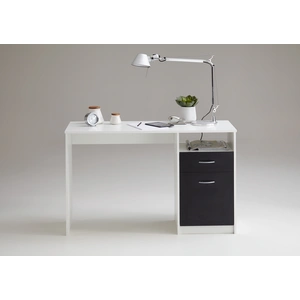 FMD Möbel JACKSON Schreibtisch - weiß-Pinie/schwarz - Maße: 123 cm x 7... günstig