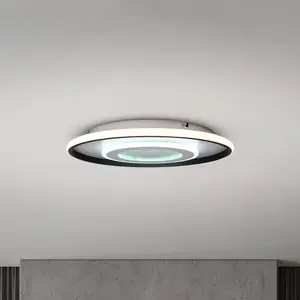 Lumière LED-Deckenlampe Livana, weiß/schwarz, Ø 50 cm, CCT, dimmbar günstig