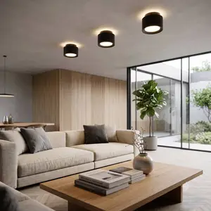 Näve LED-Deckenspot Trimes, Ø 11,5 cm, schwarz, CCT, step-dim günstig