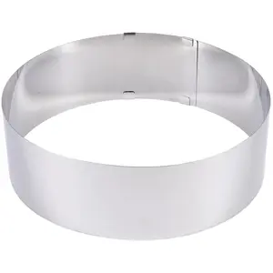 Lares Tortenring 6cm Edelstahl, Backform, Silber