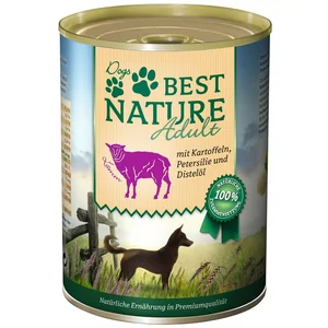 Best Nature Adult, Nassfutter für Hunde, 400g, Lamm mit Kartoffeln, Pe...