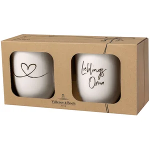 Villeroy & Boch Becher Statement Henkelbecher Lieblingsoma 0,29l Set 2... günstig