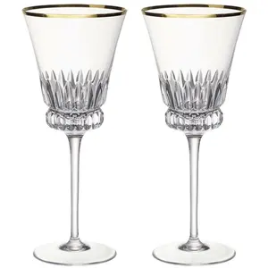 Villeroy & Boch Rotweinkelch, Set 2tlg. Grand Royal Gold, Weingläser, Gold, Transparent günstig