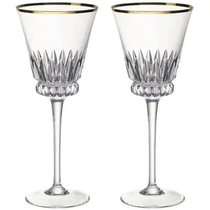 Villeroy & Boch Weissweinkelch, Set 2tlg. Grand Royal Gold, Weingläser, Gold, Transparent günstig