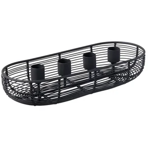 Villeroy & Boch Kerzenständer Black XMAS Adventskranz, 29x12x6cm, Schwarz (1 St) günstig