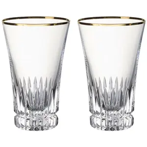 Villeroy & Boch Longdrinkglas, Set 2tlg. Grand Royal Gold, Trinkgläser, Gold, Transparent günstig