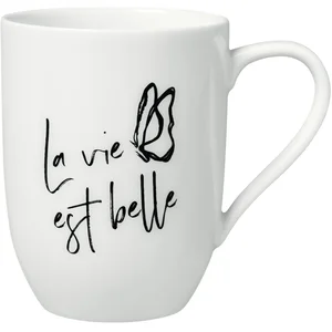 Villeroy & Boch Becher Statement Becher m. H. La vie est belle 280 ml,...