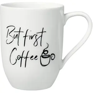 Villeroy & Boch, Tasse, Becher mit Henkel But first Coffee Statement (... günstig